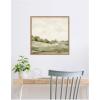 imageKate and Laurel Framed Canvas Wall Art Print Petit View No 7 by Mackenzie Nelson 22 x 22 Sylvie Beaded Rustic Natural Frame Rustic Farmhouse Landscape Art for Wall Decor