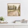 imageKate and Laurel Framed Canvas Wall Art Print Petit View No 9 by Mackenzie Nelson 22 x 22 Sylvie Beaded Rustic Natural Frame Rustic Farmhouse Landscape Art for Wall Decor