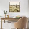 imageKate and Laurel Framed Canvas Wall Art Print Petit Views No 10 by Mackenzie Nelson 22 x 22 Sylvie Beaded Rustic Natural Frame Rustic Farmhouse Landscape Art for Wall Decor