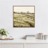 imageKate and Laurel Framed Canvas Wall Art Print Petit Views No 10 by Mackenzie Nelson 22 x 22 Sylvie Beaded Rustic Natural Frame Rustic Farmhouse Landscape Art for Wall Decor