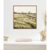 imageKate and Laurel Framed Canvas Wall Art Print Petit Views No 10 by Mackenzie Nelson 22 x 22 Sylvie Beaded Rustic Natural Frame Rustic Farmhouse Landscape Art for Wall Decor