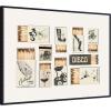 imageKate and Laurel Framed Canvas Wall Art Print Vintage Matchboxes Neutral Black and Beige by Honey Island Studio 24 x 18 Sylvie Beaded Black Frame Vintage Entertainment Art for Wall DecorSylvie Beaded Black