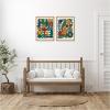 imageKate and Laurel Garden Song 2 Piece Framed Canvas Wall Art Set by Kelly Knaga Sylvie Natural Modern Contemporary Abstract Art for Wall Decor