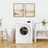 imageKate and Laurel Gold Tranquil Landscape 2 Piece Framed Canvas Wall Art Set by Amy Lighthall Sylvie Beaded Dark Gold Coastal Beach Art for Wall Decor