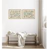 imageKate and Laurel Meditation No 3 2 Piece Framed Canvas Wall Art Set by Kelly Knaga Sylvie Natural Modern Contemporary Abstract Art for Wall Decor