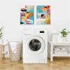 imageKate and Laurel NC Objet 1 ampamp 2 2 Piece Framed Canvas Wall Art Set by Nikki Chu Sylvie White Modern Contemporary Abstract Art for Wall Decor