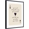 imageKate and Laurel Framed Canvas Wall Art Print Ace of Heart Cards Positive Quote expansion by The Creative Bunch Studio 18 x 24 Sylvie Beaded Black Frame Modern Contemporary Typography Art for WallSylvie Beaded Black