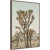 imageKate and Laurel Framed Canvas Wall Art Print Joshua Tree With Crow by Alicia Bock 23 x 33 Sylvie Walnut Frame Rustic Farmhouse Landscape Art for Wall Decor