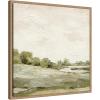 imageKate and Laurel Framed Canvas Wall Art Print Petit View No 7 by Mackenzie Nelson 22 x 22 Sylvie Beaded Rustic Natural Frame Rustic Farmhouse Landscape Art for Wall Decor