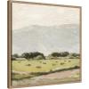 imageKate and Laurel Framed Canvas Wall Art Print Petit Views No 11 by Mackenzie Nelson 22 x 22 Sylvie Beaded Rustic Natural Frame Rustic Farmhouse Landscape Art for Wall Decor