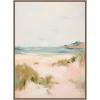 imageKate and Laurel Framed Canvas Wall Art Print Tranquil Landscape V expansion by Amy Lighthall 18 x 24 Sylvie Beaded White Frame Coastal Beach Art for Wall DecorSylvie Beaded Dark Gold