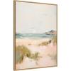 imageKate and Laurel Framed Canvas Wall Art Print Tranquil Landscape V expansion by Amy Lighthall 18 x 24 Sylvie Beaded White Frame Coastal Beach Art for Wall DecorSylvie Natural