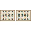 imageKate and Laurel Meditation No 3 2 Piece Framed Canvas Wall Art Set by Kelly Knaga Sylvie Natural Modern Contemporary Abstract Art for Wall Decor