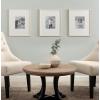 image:imageKate and Laurel Adlynn Coastal Rectangle Beaded Picture Frame Set of 3 16 x 20 matted to 8 x 10 White Modern ThreePiece Photo Frame Set for Gallery Wall Decor in Living Room Wall Display