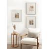 image:imageKate and Laurel Adlynn Coastal Rectangle Beaded Picture Frame Set of 3 16 x 20 matted to 8 x 10 White Modern ThreePiece Photo Frame Set for Gallery Wall Decor in Living Room Wall Display