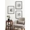 image:imageKate and Laurel Adlynn Rectangle Beaded Picture Frame Set of 3 16 x 20 matted to 8 x 10 Black Modern ThreePiece Frame Set for Gallery Wall Frame Set in Living Room Wall Decor