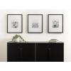 image:imageKate and Laurel Adlynn Rectangle Beaded Picture Frame Set of 3 16 x 20 matted to 8 x 10 Black Modern ThreePiece Frame Set for Gallery Wall Frame Set in Living Room Wall Decor