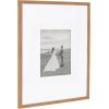 image:imageKate and Laurel Gallery Rectangle Picture Frame Set of 3 16 x 20 matted to 8 x 10 Brown Modern ThreePiece Photo Frame Set for Gallery Wall Decor in Living Room Wall Display