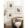 image:imageKate and Laurel Gallery Rectangle Picture Frame Set of 3 16 x 20 matted to 8 x 10 Natural Modern ThreePiece Photo Frame Set for Gallery Wall Decor in Living Room Wall Display