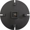 image:imageKate and Laurel Nirav Modern Numberless Round Wall Clock 22 Inch Diameter Black Decorative Minimal Wooden Clock for Bedroom Entryway or Living Room Decor