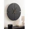image:imageKate and Laurel Nirav Modern Numberless Round Wall Clock 22 Inch Diameter Black Decorative Minimal Wooden Clock for Bedroom Entryway or Living Room Decor