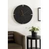 image:imageKate and Laurel Nirav Modern Numberless Round Wall Clock 22 Inch Diameter Black Decorative Minimal Wooden Clock for Bedroom Entryway or Living Room Decor
