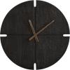 image:imageKate and Laurel Nirav Modern Numberless Round Wall Clock 22 Inch Diameter Black Decorative Minimal Wooden Clock for Bedroom Entryway or Living Room Decor