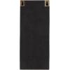 image:imageKate and Laurel Rooks Modern Ribbed Metal Wall Sconce 5 x 6 x 12 Antique Brass Rectangular Wall Candle Holder with Removable Glass Cylinder for Flameless Candle Display in Bedroom or Bathroom