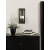 image:imageKate and Laurel Rooks Modern Ribbed Metal Wall Sconce 5 x 6 x 12 Gunmetal Rectangular Wall Candle Holder with Removable Glass Cylinder for Flameless Candle Display in Bedroom or Bathroom