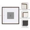 image:imageKate and Laurel Wilbanks Traditional Square Picture Frame Set of 3 18 x 18 matted to 8 x 8 Black and Gold Vintage ThreePiece Frame Set for Gallery Wall Frame Set in Living Room Wall Decor