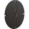 image:imageKate and Laurel Nirav Modern Numberless Round Wall Clock 22 Inch Diameter Black Decorative Minimal Wooden Clock for Bedroom Entryway or Living Room Decor