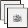 image:imageKate and Laurel Wilbanks Traditional Square Picture Frame Set of 3 18 x 18 matted to 8 x 8 Black and Gold Vintage ThreePiece Frame Set for Gallery Wall Frame Set in Living Room Wall Decor