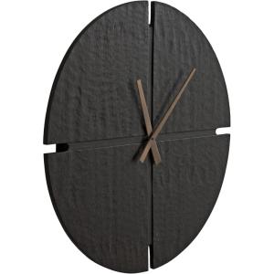 image:imageKate and Laurel Nirav Modern Numberless Round Wall Clock 22 Inch Diameter Black Decorative Minimal Wooden Clock for Bedroom Entryway or Living Room Decor