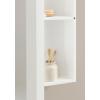 image:imageDesignOvation Arkland Modern Arched Bathroom Cabinet with Mirror 20 x 6 x 30 White Decorative Wooden Bathroom Mirror with Storage for Bath Medicine Cabinet or OverTheToilet Storage Option