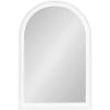 image:imageDesignOvation Herenshaw Modern Arched Bathroom Cabinet with Mirror 20 x 6 x 30 White Decorative Wooden Bathroom Mirror with Storage for Bath Medicine Cabinet or OverTheToilet Storage
