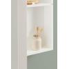 image:imageDesignOvation Herenshaw Modern Arched Bathroom Cabinet with Mirror 20 x 6 x 30 White Decorative Wooden Bathroom Mirror with Storage for Bath Medicine Cabinet or OverTheToilet Storage