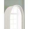 image:imageDesignOvation Herenshaw Modern Arched Bathroom Cabinet with Mirror 20 x 6 x 30 White Decorative Wooden Bathroom Mirror with Storage for Bath Medicine Cabinet or OverTheToilet Storage