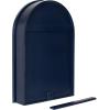 image:imageKate and Laurel Arcott Modern Arched Bathroom Cabinet with Mirror 20 x 6 x 30 Navy Blue Coastal Wooden Bathroom Mirror with Storage for Bath Medicine Cabinet or OverTheToilet Storage Option