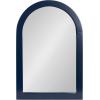 image:imageKate and Laurel Arcott Modern Arched Bathroom Cabinet with Mirror 20 x 6 x 30 Navy Blue Coastal Wooden Bathroom Mirror with Storage for Bath Medicine Cabinet or OverTheToilet Storage Option