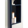 image:imageKate and Laurel Arcott Modern Arched Bathroom Cabinet with Mirror 20 x 6 x 30 Navy Blue Coastal Wooden Bathroom Mirror with Storage for Bath Medicine Cabinet or OverTheToilet Storage Option