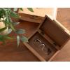 image:imageKate and Laurel Burlock Decorative Burlwood Stacking Storage Box Set of 2 10 x 8 and 8 x 6 Natural Wood Modern Glam TwoPiece Box Set with Handles for Use as Jewelry Boxes or Perfume Organizers