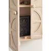 image:imageKate and Laurel Galliene Traditional Mango Wood TwoDoor Floating Bathroom Cabinet 22 x 7 x 28 Whitewash Over The Toilet Storage Cabinet for Use as Bathroom Storage or Entryway Decor and Display