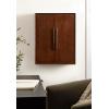 image:imageKate and Laurel McCutcheon Modern TwoDoor Floating Bathroom Cabinet 22 x 7 x 28 Walnut Brown Decorative Mango Wood Over The Toilet Storage Cabinet for Living Room or Entryway Decor