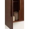 image:imageKate and Laurel McCutcheon Modern TwoDoor Floating Bathroom Cabinet 22 x 7 x 28 Walnut Brown Decorative Mango Wood Over The Toilet Storage Cabinet for Living Room or Entryway Decor