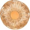 image:imageKate and Laurel Wylla Round Wavy Rattan Pedestal Bowl 11 Inch Diameter Natural Rattan Modern Woven Scalloped Fruit Bowl for Kitchen Counter or Use as Living Room or Entryway Table Decor