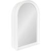 image:imageDesignOvation Herenshaw Modern Arched Bathroom Cabinet with Mirror 20 x 6 x 30 White Decorative Wooden Bathroom Mirror with Storage for Bath Medicine Cabinet or OverTheToilet Storage