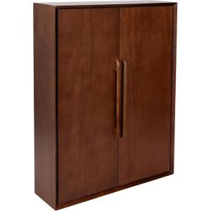image:imageKate and Laurel McCutcheon Modern TwoDoor Floating Bathroom Cabinet 22 x 7 x 28 Walnut Brown Decorative Mango Wood Over The Toilet Storage Cabinet for Living Room or Entryway Decor