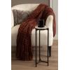 image:imageKate and Laurel Aguilar Modern Round Drink Table 9 x 9 x 23 Brown Marble and Bronze Genuine Toronto Marble Accent Table for Use as Indoor Plant Stand or Pedestal Martini Table