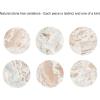 image:imageKate and Laurel Aguilar Modern Round Drink Table 9 x 9 x 23 Brown Marble and Bronze Genuine Toronto Marble Accent Table for Use as Indoor Plant Stand or Pedestal Martini Table