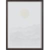 image:imageKate and Laurel Blake Black Yellow Mountain Range Silhouette Framed Printed Glass Wall Art by Cat Coquillette 18x24 Natural Modern Abstract Landscape ArtGray